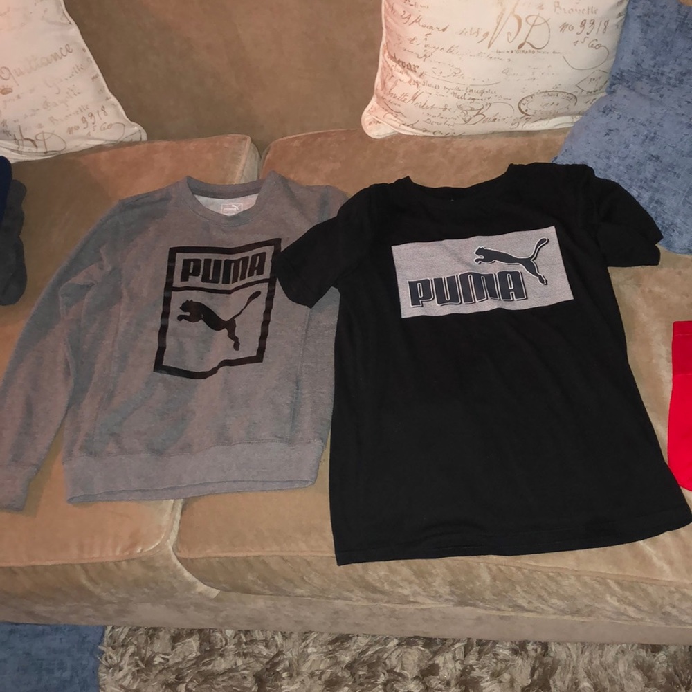 Puma Sweatshirt + T-shirt Bundle